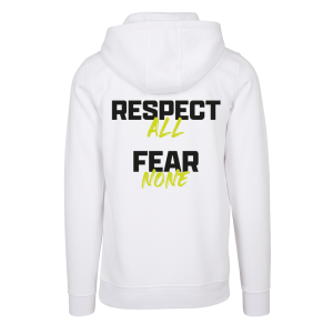 RESPECT ALL FEAR NONE Hoodie white